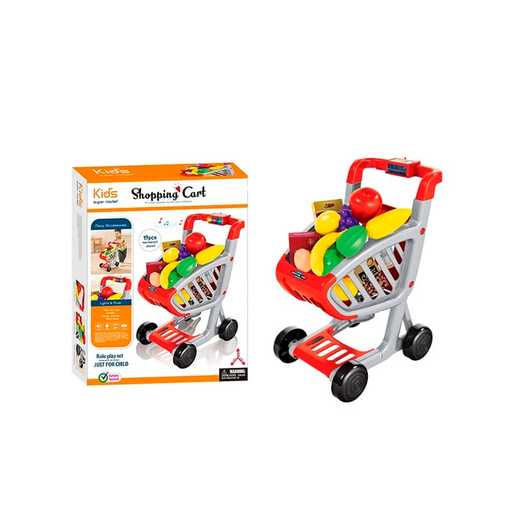 [107880] Juego carrito 41pc supermecado con musica 1710u1