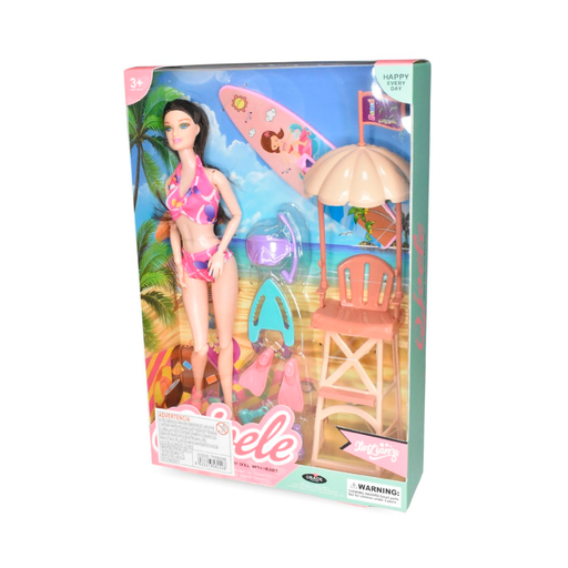[140837] Juguete muñeca beach con accesorios 2303o0090