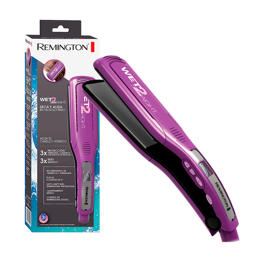 [65226] Plancha electrica para cabello ceramica remigton s8001p