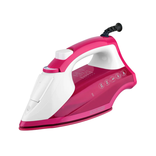 [95915] Plancha electrica vapor 1200w b&d ir1850 rosa