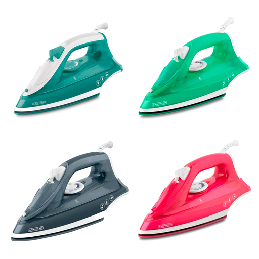 [98586] Plancha electrica vapor 1200w b&d irbd352 varios colores