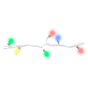 Conexión navideña 40l 8f 3.2m multicolor cable transparente 044