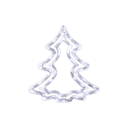 Conexión navideña forma arbol 34x37cm blanco lsh071