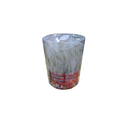 [123988] Conexión navideña lazo 100led 8f 5m rojo lsh047