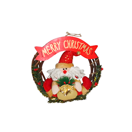 [76369] Corona navideña 25cm santa 2-cs1503-809