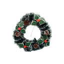 Corona navideña 30cm con bellota sshh006