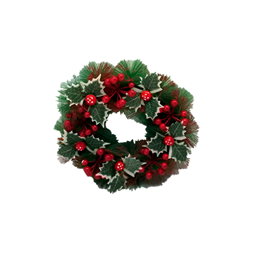 [115878] Corona navideña 30cm pascua verde