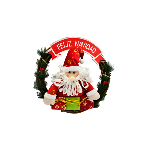 [76365] Corona navideña 36cm santa 2-cs1503-807