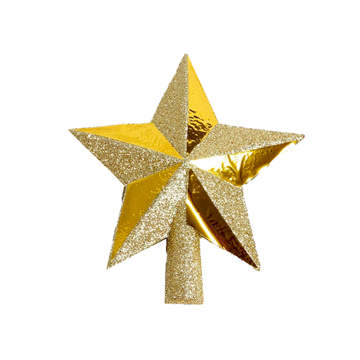 [83832] Estrella navideña 20cm 2-cs1602-698 dorado
