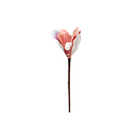 Flor navideña 15cm mh1153 rose gold/blanco