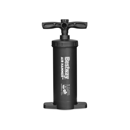 [87638] Bomba para inflar manual boquillas multiples 14.5" bestway 62086 negra