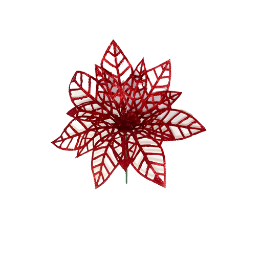 [69409] Flor navideña 19cm xh1462176r rojo