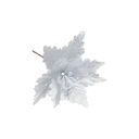 Flor navideña 19x22cm xh1463863s plateado