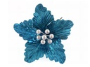 Flor navideña 20cm 2-cs2303-1429 azul/aqua