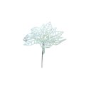 Flor navideña 20cm 2-cs2304-0037 blanco