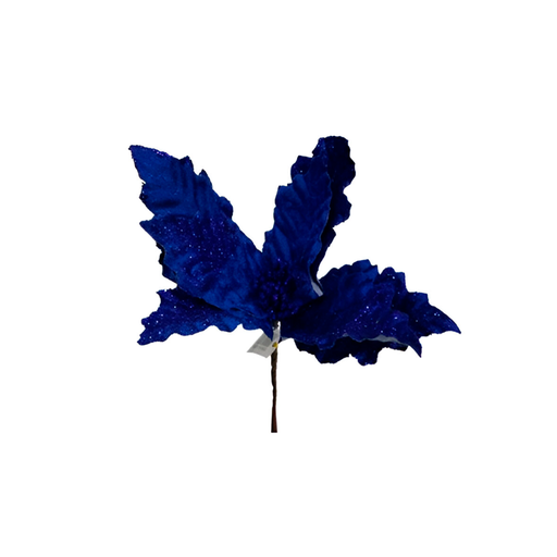 [129788] Flor navideña 23cm s23-17b azul