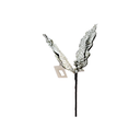 Flor navideña 23x35cm 2-lm1704-317 plateado/dorado