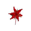 Flor navideña 24cm 2-cs1503-564 rojo