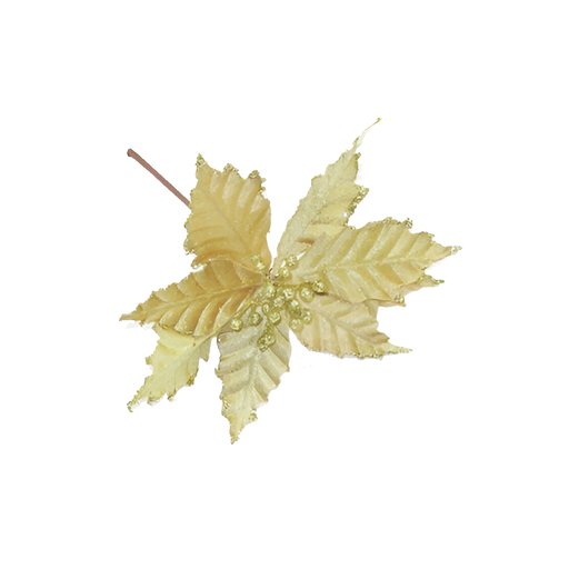 [124326] Flor navideña 24cm 2cs2202-1443 dorado