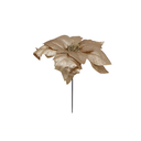 Flor navideña 24cm champagne