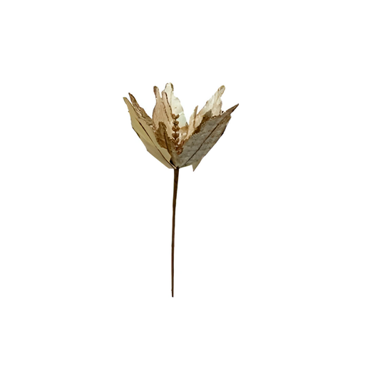 [115610] Flor navideña 26.5cm stsd2307 dorado