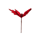 Flor navideña 28cm 2cs2201-0135 rojo