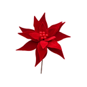 Flor navideña 28cm mh1089 rojo