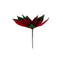 Flor navideña 30cm glx28-3-20 rojo/verde