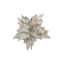 Flor navideña 30cm mh1118 beige