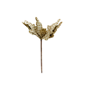 Flor navideña 30cm mh1131 cafe