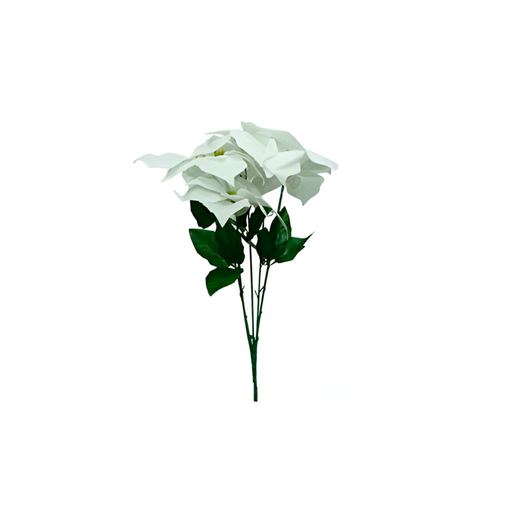 [130904] Flor navideña pascua 50cm 2-cs1602-931 blanco