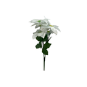 Flor navideña pascua 50cm cs1602-931 plateado