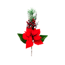 Flor navideña pascua 50cm cs1602-931 plateado