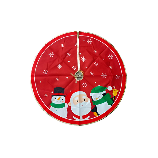 [90413] Forro navideño 77cm base/árbol a1604-157 forma santa