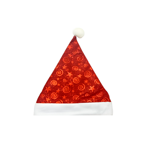 [124616] Gorro navideño 28x35cm symza-0622056 rojo/blanco