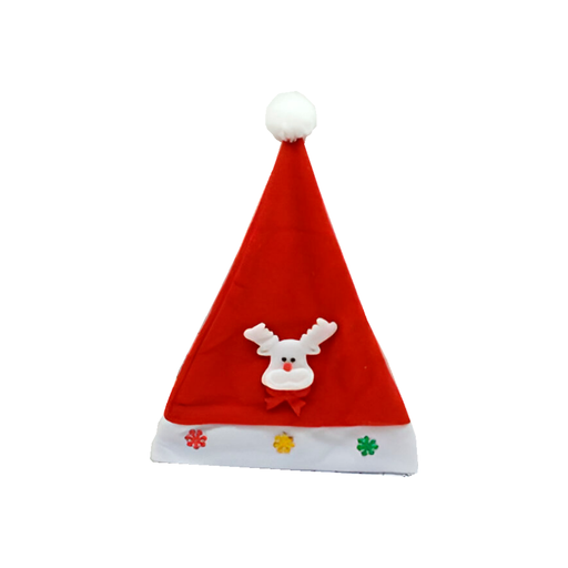 [116122] Gorro navideño copo 30x40cm stwx3233 rojo