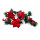 Guirnalda navideña con pascua180cm104226 rojo