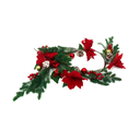 Guirnalda navideña con pascua 180cm rojo