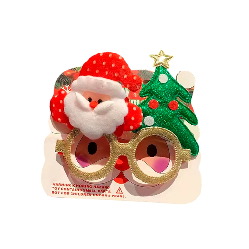 [124631] Lente navideño 13x12cm forma santa-pino 0922217a