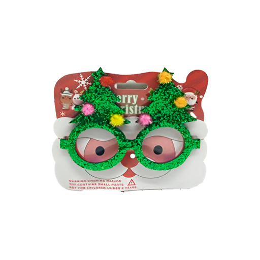 [124653] Lente navideño 14x11cm forma pino verde