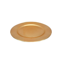 Plato decorativo navideño plastico 33cm dorado