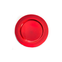 Plato decorativo navideño plastico 33cm rojo