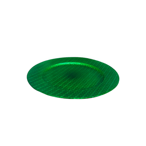 [90582] Plato decorativo navideño plastico 33cm verde