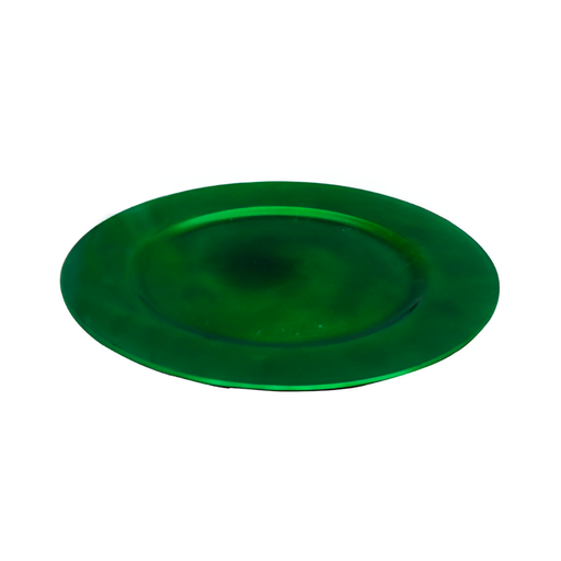 [90578] Plato decorativo navideño plastico 33cm verde
