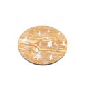 Plato decorativa navideña plastico 33cm pino 876