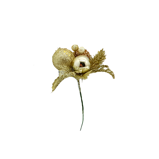 [125791] Rama navideña 18cm xh1463199lg champagne