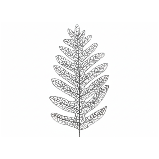 [115426] Rama navideña 53cm 2-cs2103-1310 plateado