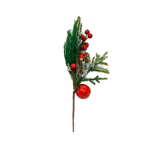 [116242] Rama navideña con bayas 30cm sf-1373