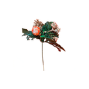 Rama navideña con bellota 19cm champagne