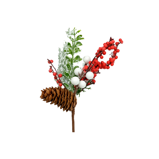 [116228] Rama navideña con bellota 30cm sf-1289